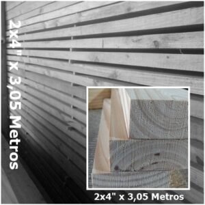 Tirante 2x4 x 3.05 metros