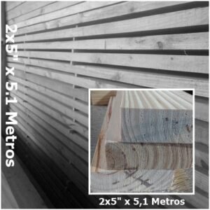 Tirante 2x5 x 5,1 metros